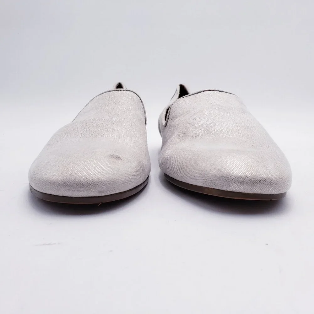 Vionic Willa‎ II Loafer Slip On Comfort Flat Silver Metallic Womens Size 11